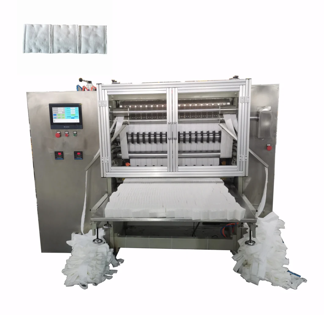 Rectangle Cotton Pad Slicing High Speed 1800 2000PCS Hot Sales Cotton Pad Making Machine