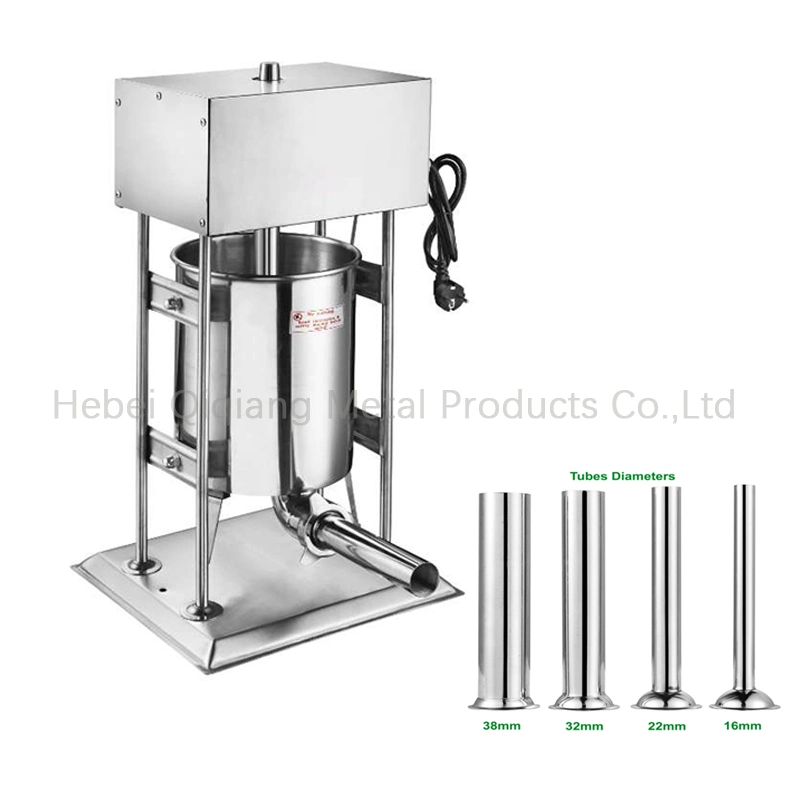 Qh15L Wholesale Electric Meat Sausage Making Stuffering Filling Tying Machine Price Sausage Maker Slicer Stuffer Machine Production Line Factory